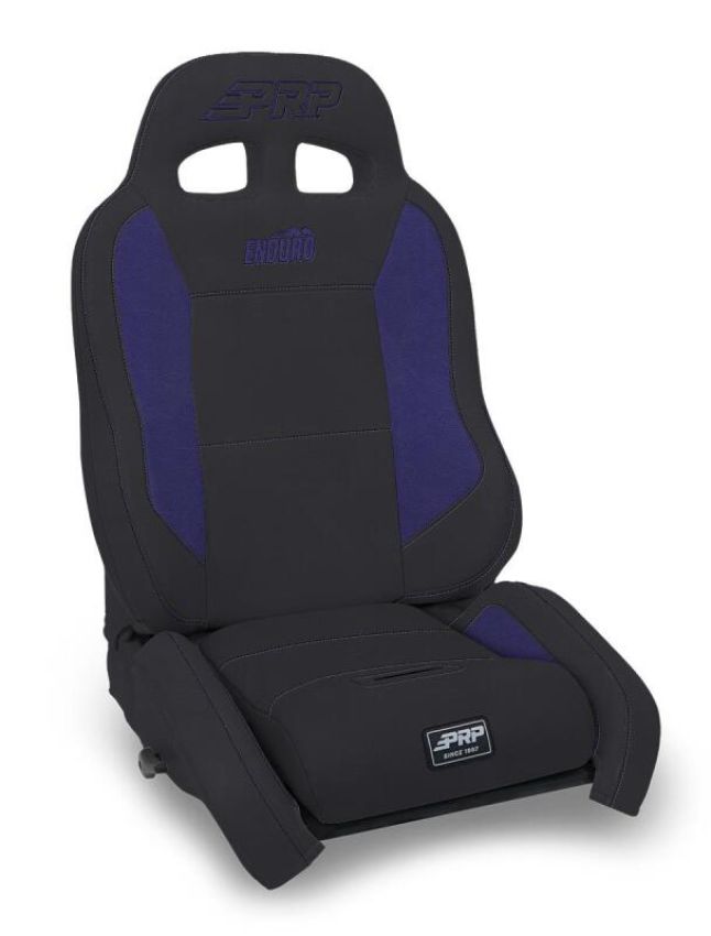 PRP Seats A9001045-201-M PRP EnduroCrawl Reclining Suspension Seat - Black/Purple Vinyl - Passenger