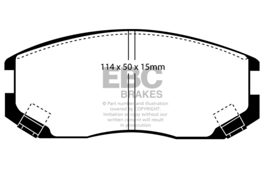EBC Brakes DP21063 Greenstuff 2000 Series Sport Brake Pads