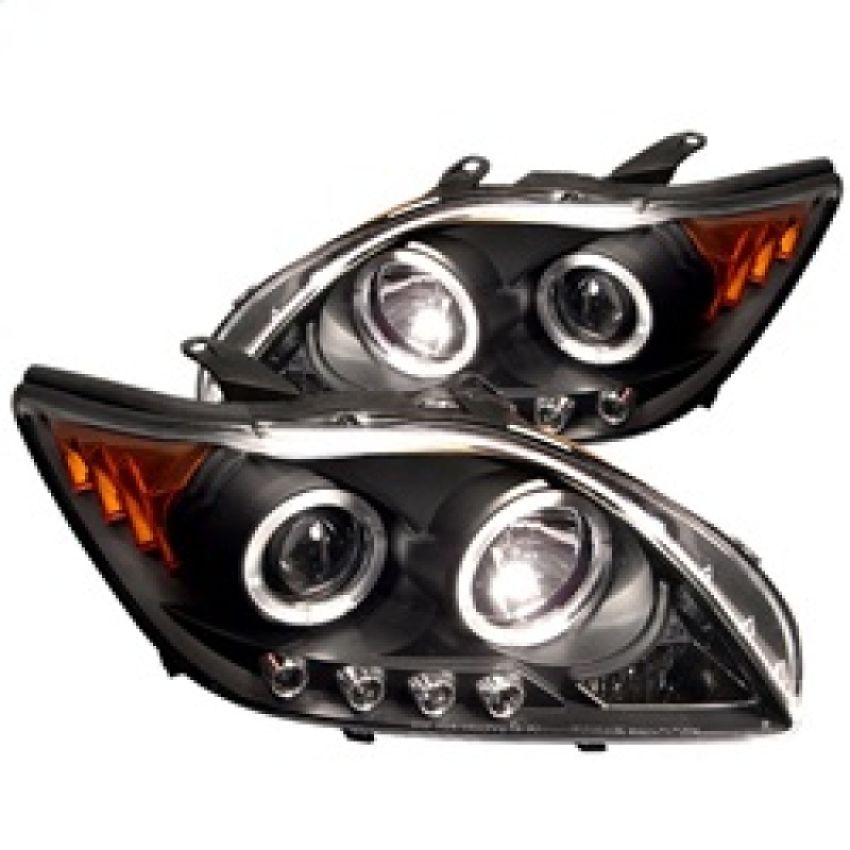 SPYDER 5011961 Projector Headlights - LED Halo - Black
