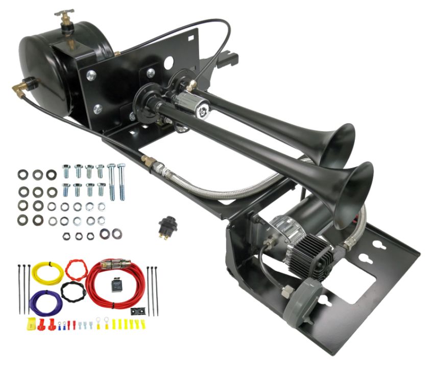 Kleinn Air Horns TJ102 Kleinn 97-06 Jeep Wrangler TJ/ LJ Onboard Air System w/ Model 102 Horns