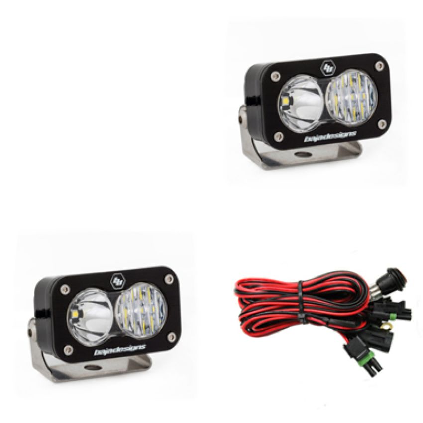 Baja Designs 487803 S2 Pro Black LED Auxiliary Light Pod Pair