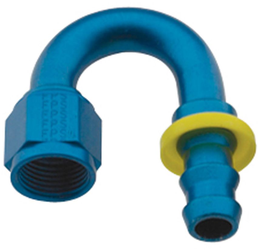 FRAGOLA FRG218008 Hose Fitting #8 180 Deg Push Lock
