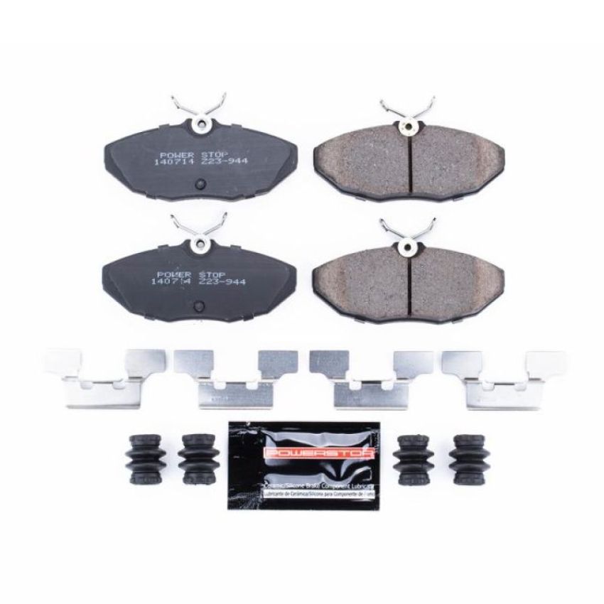 PowerStop Z23-944 PowerStop - Z23 Daily Driver Carbon-Fiber Ceramic Brake Pads with Hardware Kit