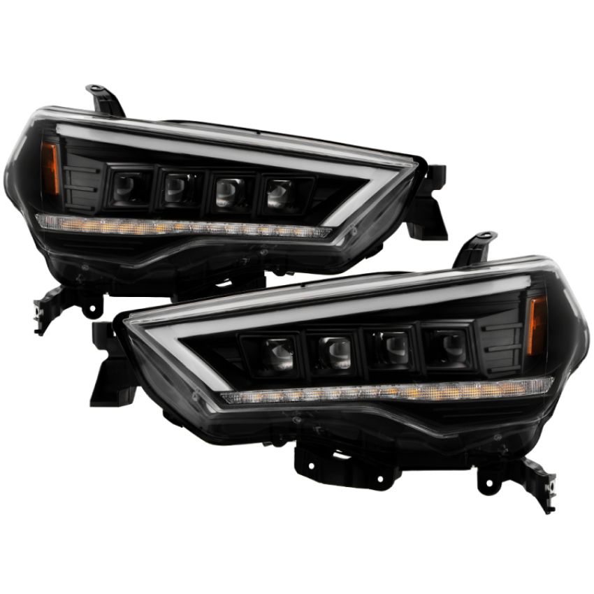 SPYDER 5088697 High-Power LED Module (High Beam And Low Beam) Equipped Headlights - Black