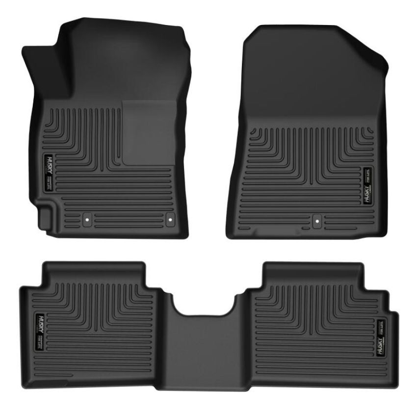 Husky Liners 95261 19-23 Kia Forte WeatherBeater Front & 2nd Seat Floor Liners - Black