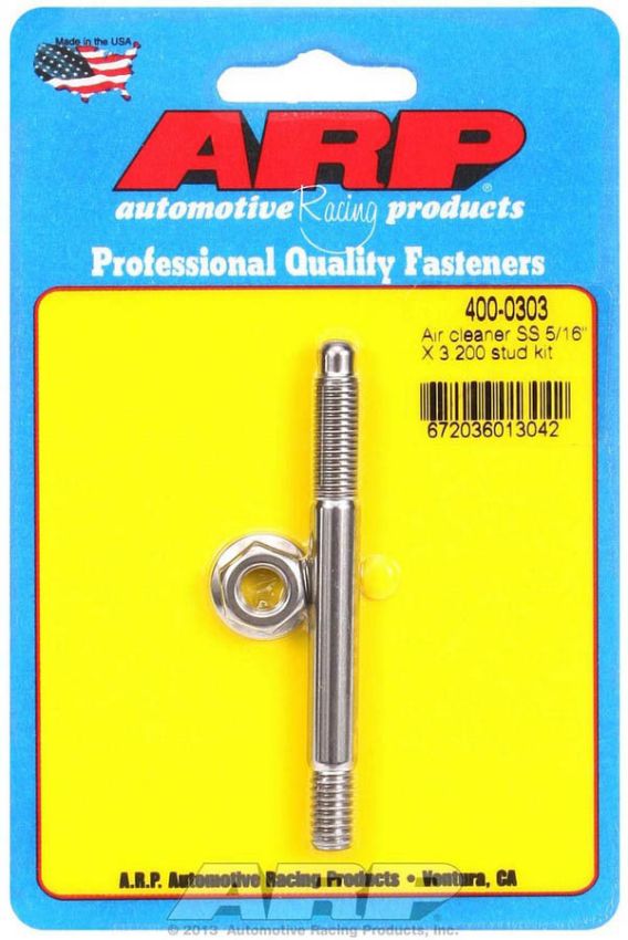 ARP ARP400-0303 Air Cleaner Stud Kit - 5/16 x 3.200 S/S