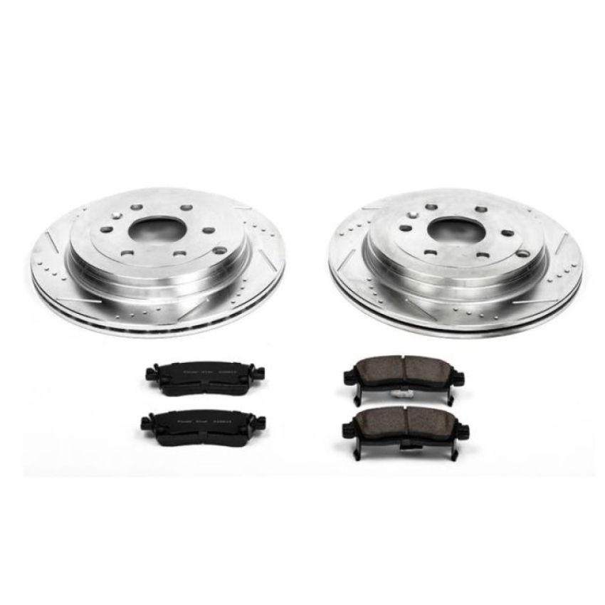 PowerStop K5262 Z23 Daily Driver Carbon-Fiber Ceramic Brake Pad and Drilled & Slotted Rotor Kit