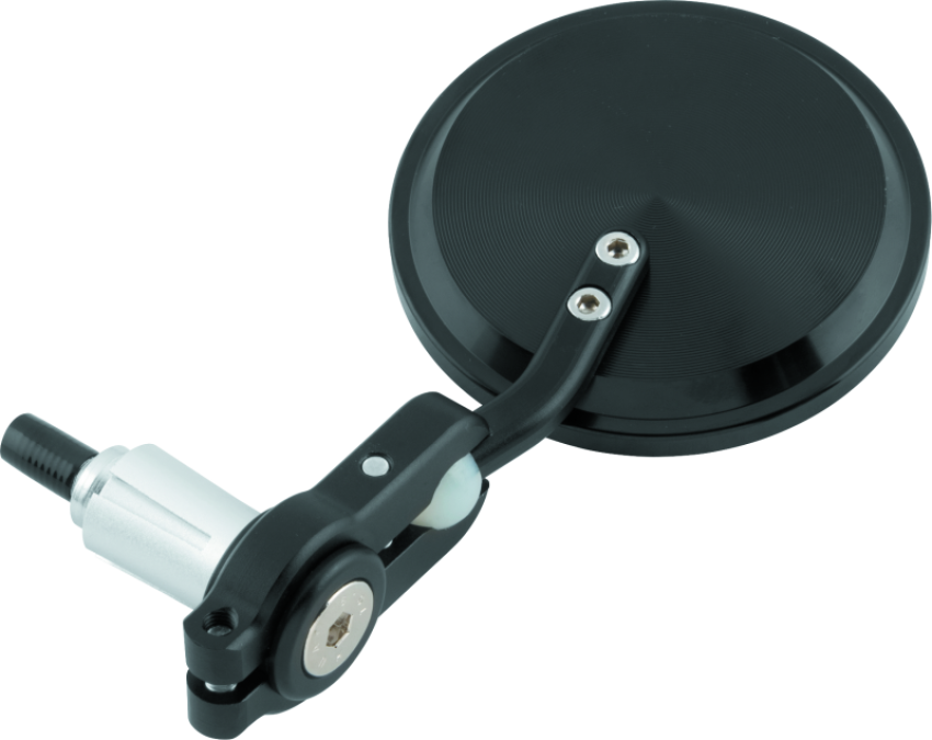 BikeMaster 600381 Folding Barend Mirrors 7/8in Handlebars - Pair - Black