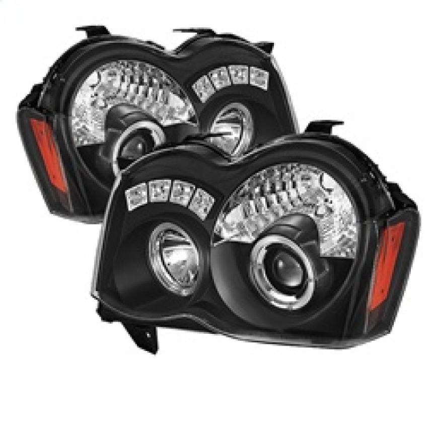 SPYDER 5070166 Projector Headlights - LED Halo - Black