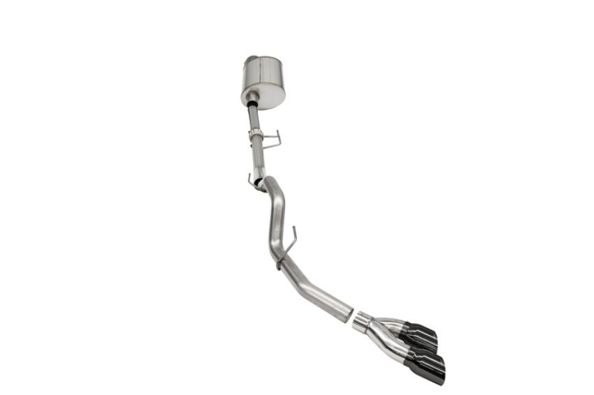 CORSA Performance 21163BLK Corsa 2021-2024 Ford F-150 Regular Cab/ 8in Bed 3.5L V6 Sport Cat-Back Single Side Exit-Black PVD