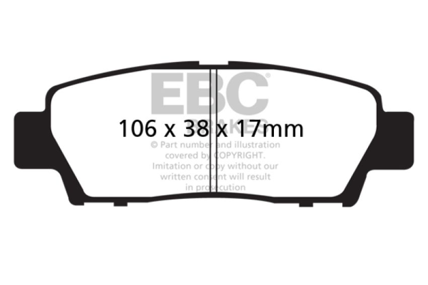 EBC Brakes DP31714C Redstuff Ceramic Low Dust Brake Pads