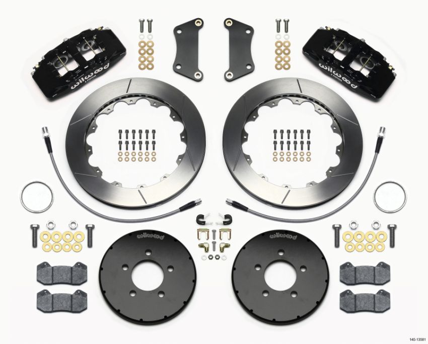 Wilwood 140-13581 Dynapro 6 Front Hat Kit 12.88in 2005-Up Mazda 3 w/ Lines