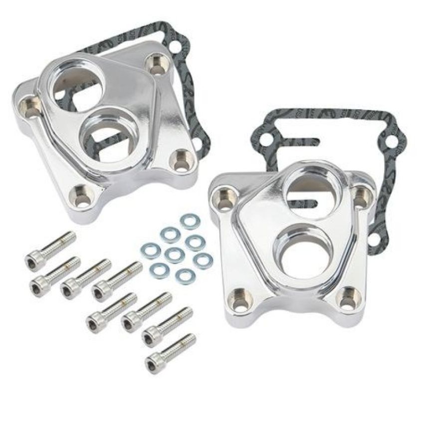 S&S Cycle 106-3883 1999+ BT Tappet Cover Set - Chrome