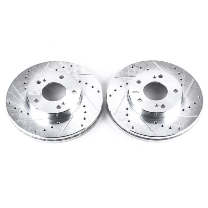 PowerStop JBR550XPR PowerStop Evolution Performance Drilled, Slotted & Plated Brake Rotor Pair