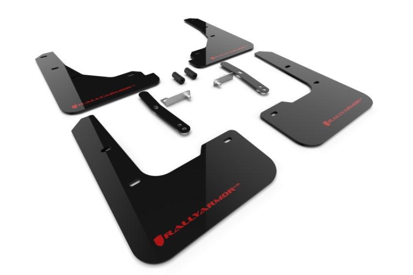 Rally Armor MF119-UR-BLK-RD Black Mud Flap/Red Logo