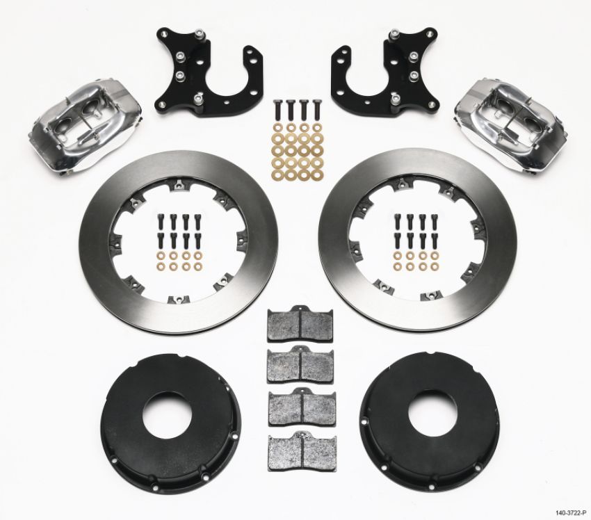 Wilwood 140-3722-P Forged Dynalite P/S Rear Kit Polished Big Ford 2.36in Offset Currie Blank