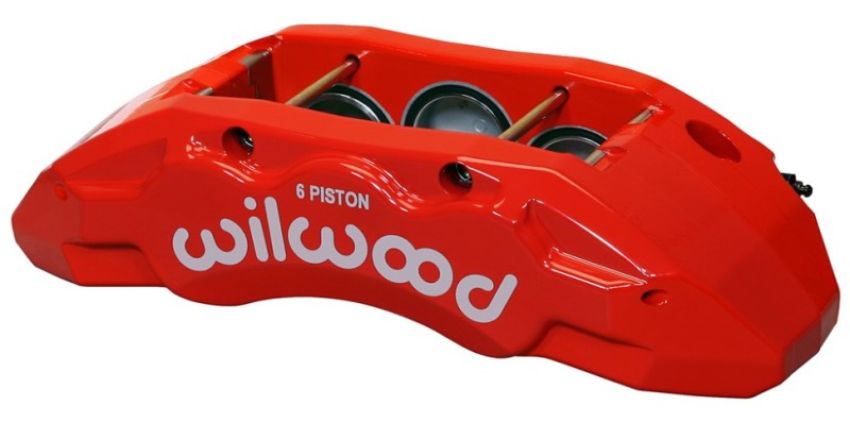Wilwood 120-13814-RD Caliper-TX6R- L/H - Red 2.00/1.88/1.88in Pistons 1.50in Disc