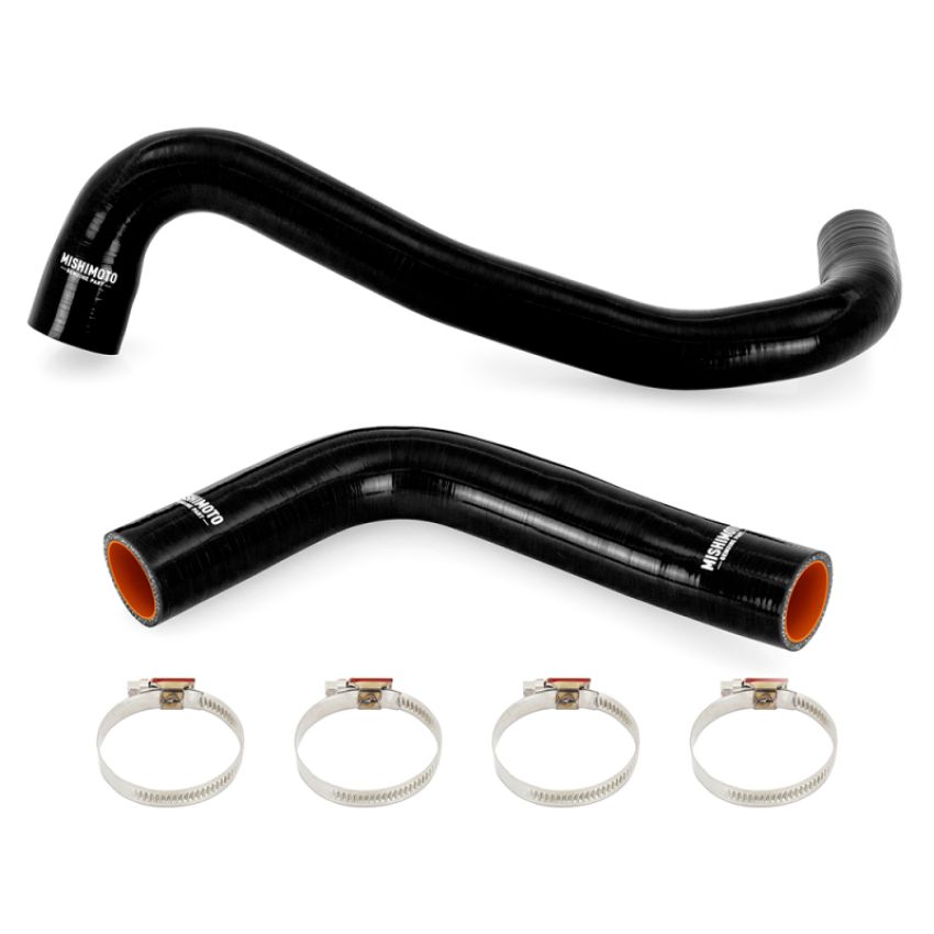 Mishimoto MMHOSE-LCR-99BK 98-07 Land Cruiser 4.5L I6 Silicone Radiator Hose Kit - Black