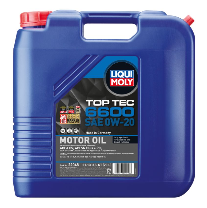 LIQUI MOLY 22048 Top Tec 6600 SAE 0W-20