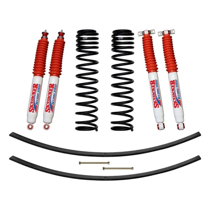 Skyjacker JC301BPHLT 84-01 XJ 3in FR Dual Rate Long Coil Suspension Kit w/ RR Add-A-Leafs/Hydro 7000 Shocks