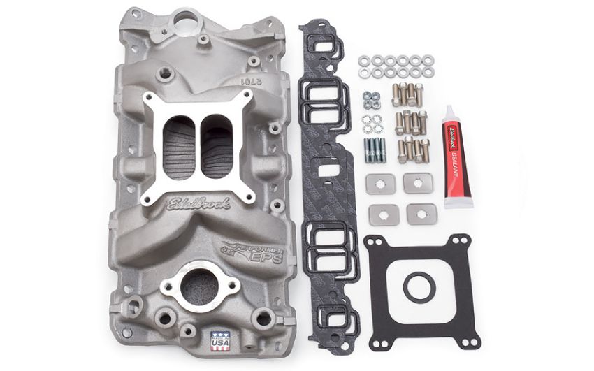 EDELBROCK EDE2040 SBC 2701 Intake Manifold & Installation Kit