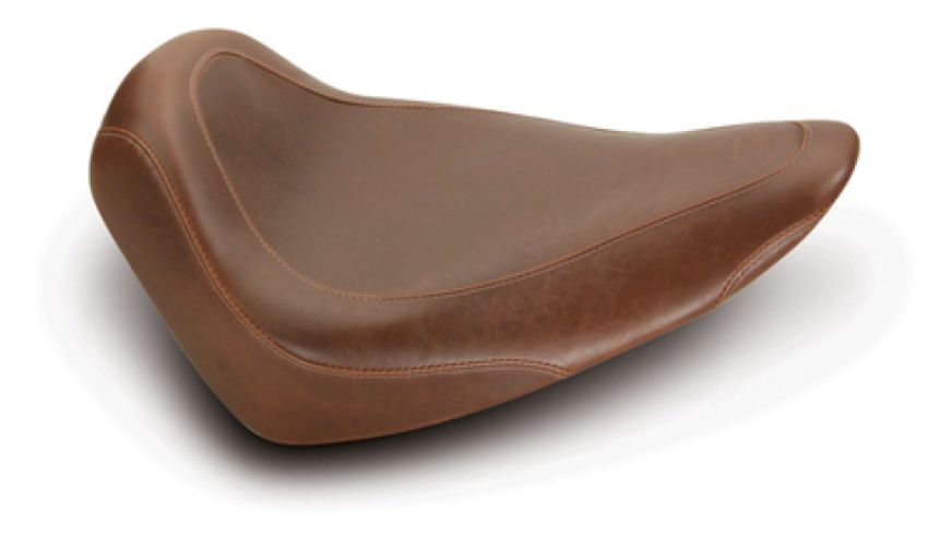 Mustang Motorcycle 76804 Mustang 84-06 Harley Standard Rear Tire Wide Tripper Solo Seat - Distressed Brown