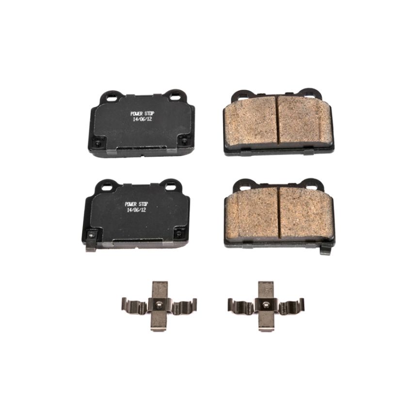 PowerStop 17-1368 PowerStop - Z17 Low-Dust Ceramic Brake Pads with Hardware