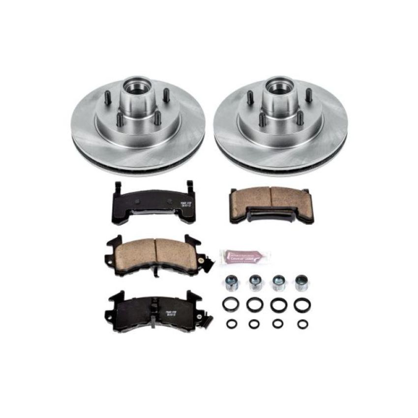 PowerStop KOE1482 OE Stock Replacement Low-Dust Ceramic Brake Pad and Rotor Kit