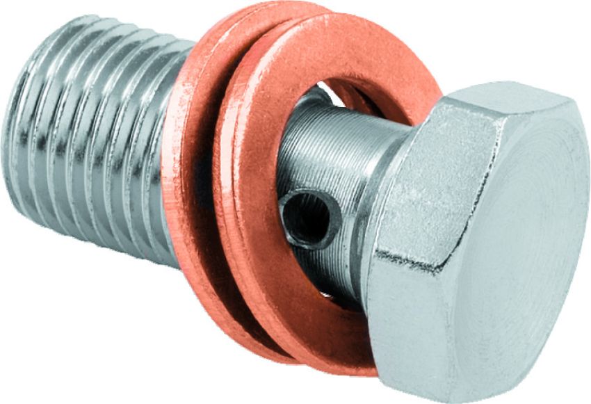 TwinPower 035958 Twin Power Chrome Brake Fitting 7/16 Inch Banjo Bolt