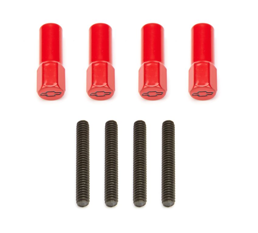 PROFORM PFM141-602 Mini Valve Cover Nuts Red Bowtie Emblem