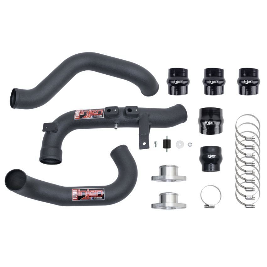 Injen SES1586ICPWB 22-23 Honda/Acura Civic/Si/Integra 1.5L Turbo Aluminum Intercooler Pipe Kit - Wrinkle Black