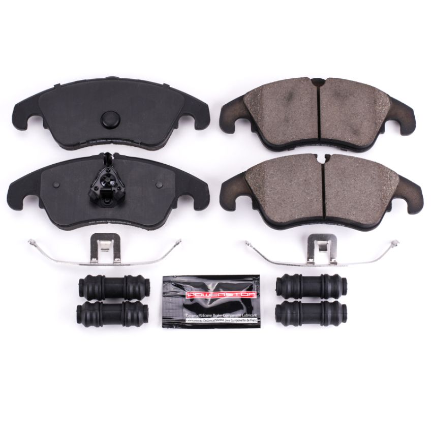 PowerStop Z23-1322 PowerStop - Z23 Daily Driver Carbon-Fiber Ceramic Brake Pads with Hardware Kit