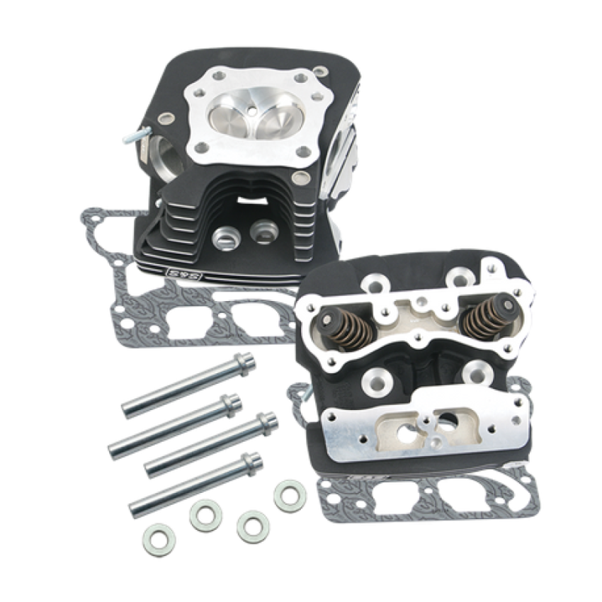 S&S Cycle 900-0410 99-05 BT .585in RW Conical Steel/w/o Compression Release Head Kit - Black