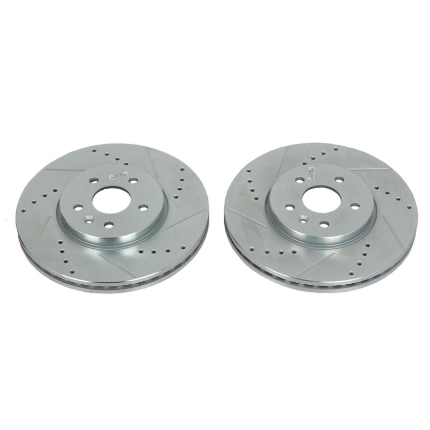 PowerStop AR82177XPR PowerStop Evolution Performance Drilled, Slotted & Plated Brake Rotor Pair