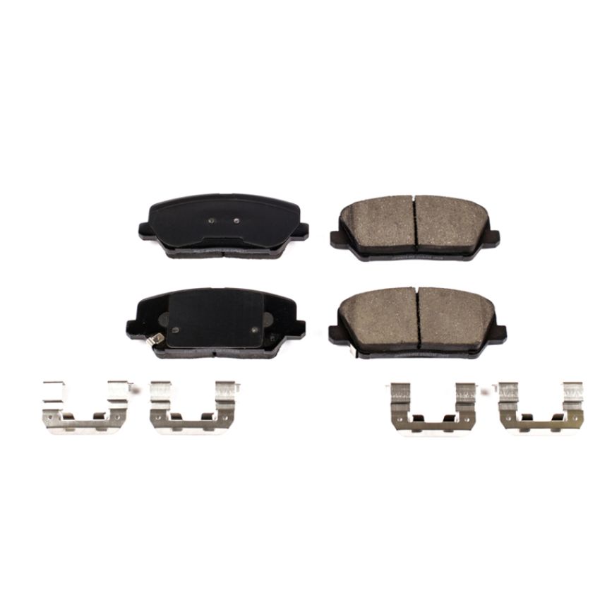 PowerStop 17-1827 PowerStop - Z17 Low-Dust Ceramic Brake Pads with Hardware