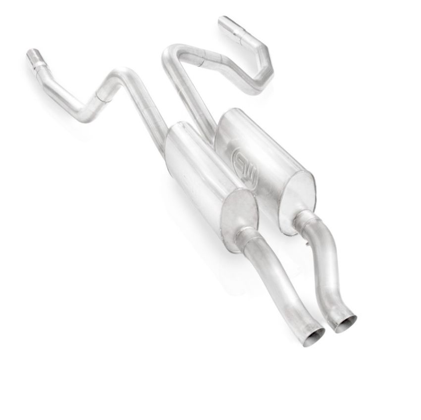 Stainless Works RAM09CB-S 2009-16 Dodge Ram 5.7L Truck Exhaust 3in X-Pipe S-Tube Mufflers Under Bumper Exit