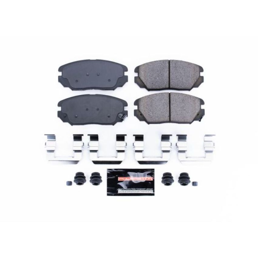 PowerStop Z23-1125 PowerStop - Z23 Daily Driver Carbon-Fiber Ceramic Brake Pads with Hardware Kit