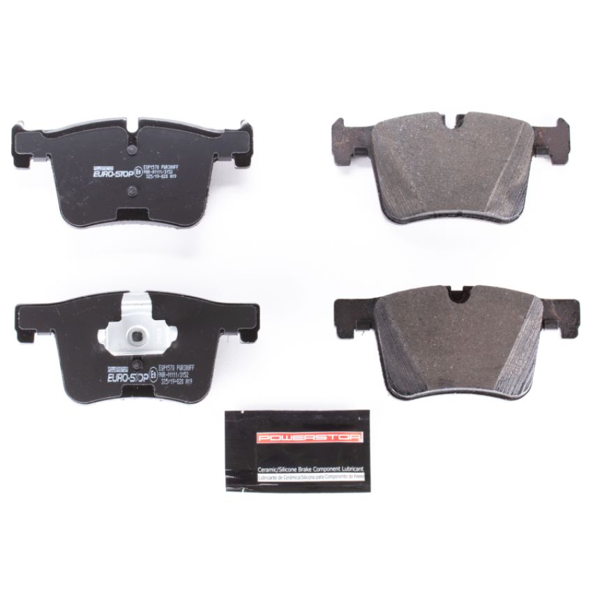 PowerStop ESP1578 EuroStop ECE-R90 Certified Brake Pad Set