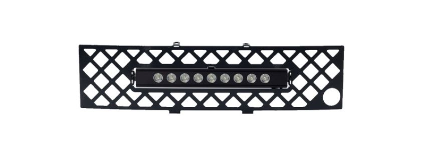 Putco 85182FPL 11-14 Ford F-150 EcoBoost SS Black Diamond Bumper Grille Insert w/ 10in Luminix Light Bar