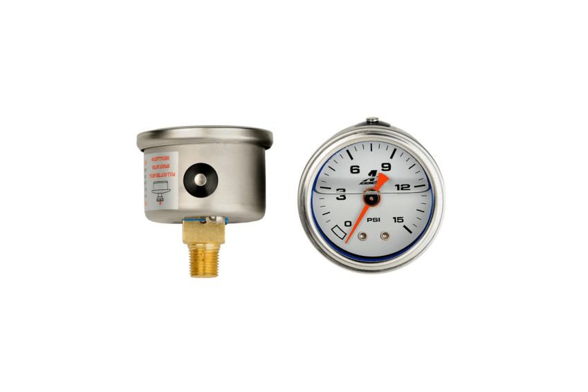AEROMOTIVE AFS15632 Fuel Pressure Gauge - 1.5in 0-15psi