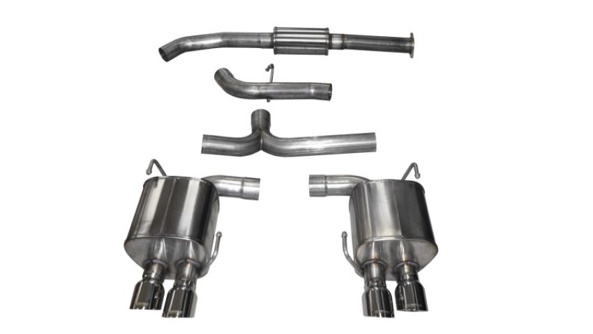 CORSA Performance 14857 Corsa 2015-2021 Subaru WRX Cat Back Exhaust Polished Quad 3.5in Tips Sport