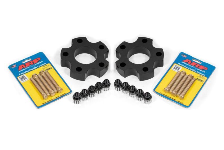BMR Suspension WSK350 BMR 14-17 Chevrolet SS Wheel Spacer Kit Front 1.25in Wide 1/2-20 Stud Shank Lugs - Black Anodized