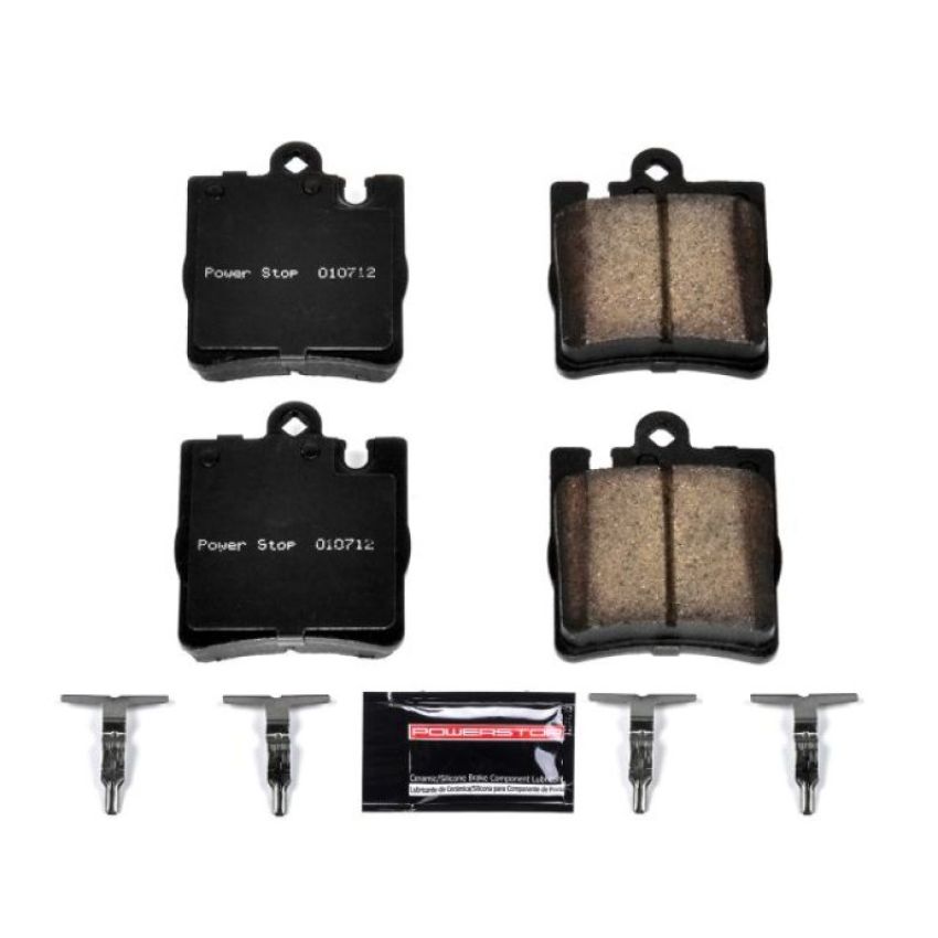 PowerStop Z23-876 PowerStop - Z23 Daily Driver Carbon-Fiber Ceramic Brake Pads with Hardware Kit