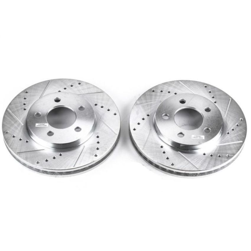 PowerStop AR8173XPR PowerStop Evolution Performance Drilled, Slotted & Plated Brake Rotor Pair