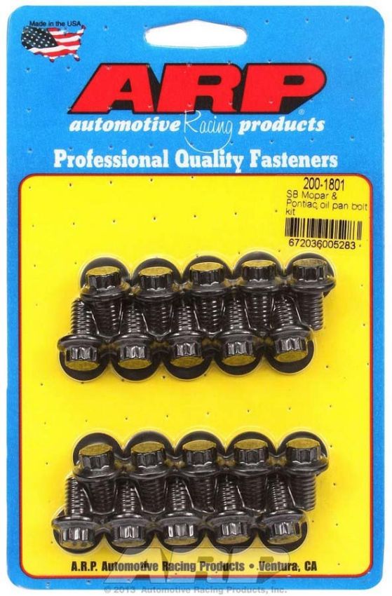 ARP ARP200-1801 SBM Oil Pan Bolt Kit - 12pt.