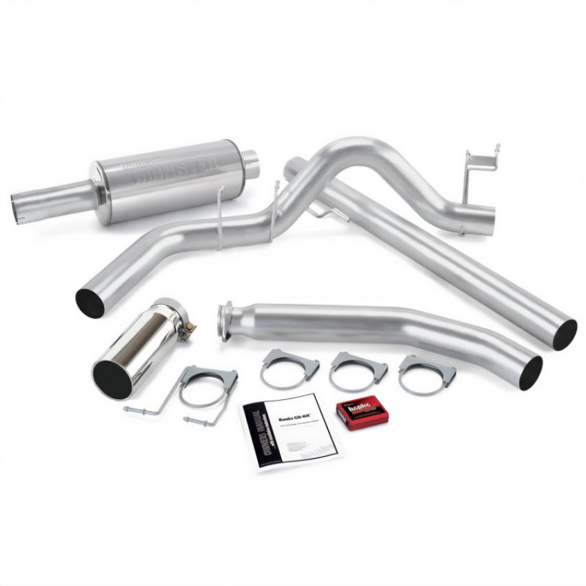 Banks Power 49361 02 Dodge 5.9L Std Cab Git-Kit - SS Single Exhaust w/ Chrome Tip