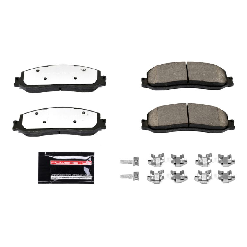 PowerStop Z36-1631 PowerStop - Z36 Truck and SUV Carbon-Fiber Ceramic Brake Pads with Hardware Kit