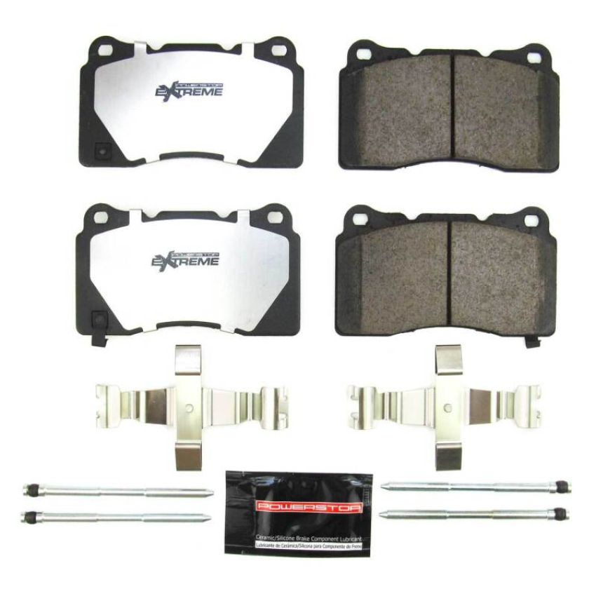PowerStop Z26-1001B PowerStop - Z26 Performance Carbon-Fiber Ceramic Brake Pads with Hardware Kit