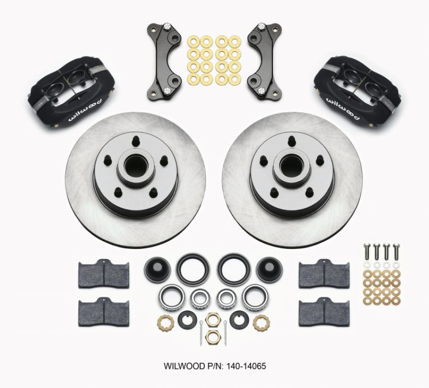 Wilwood 140-14065 Forged Dynalite Front Kit 11.03in 1 PC Rotor&Hub WWE ProSpindle