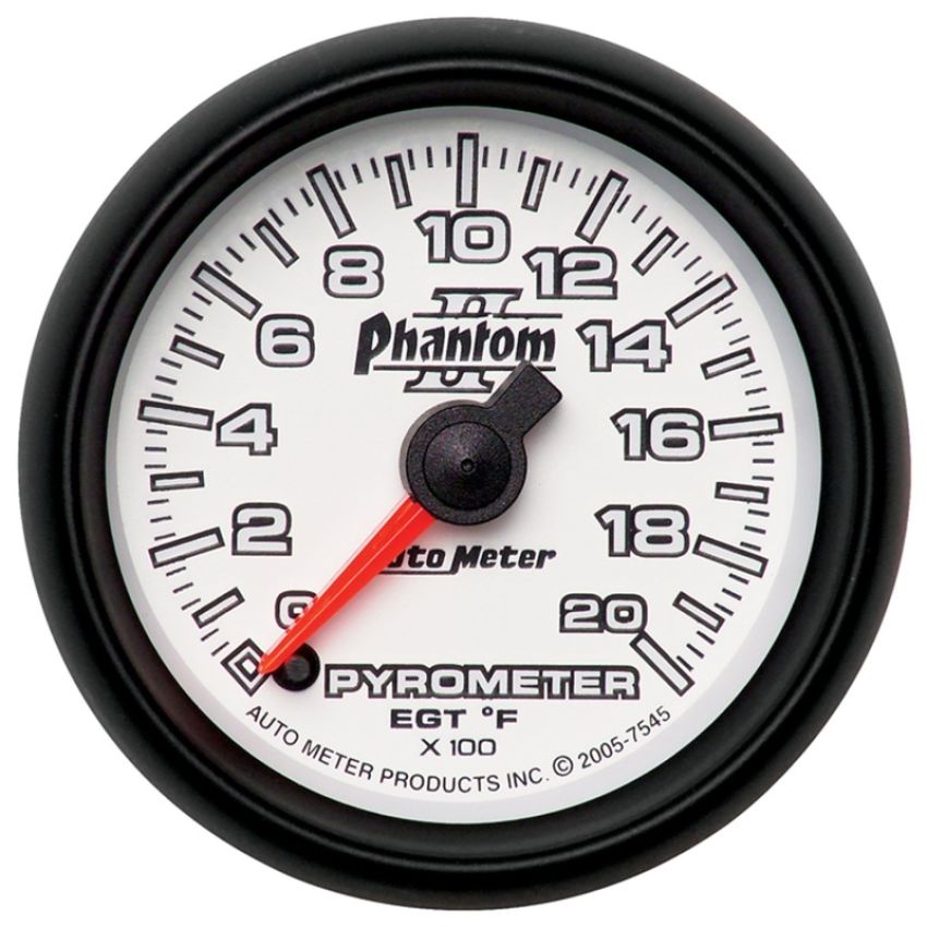 AutoMeter 7545 GAUGE, PYROMETER (EGT), 2 1/16